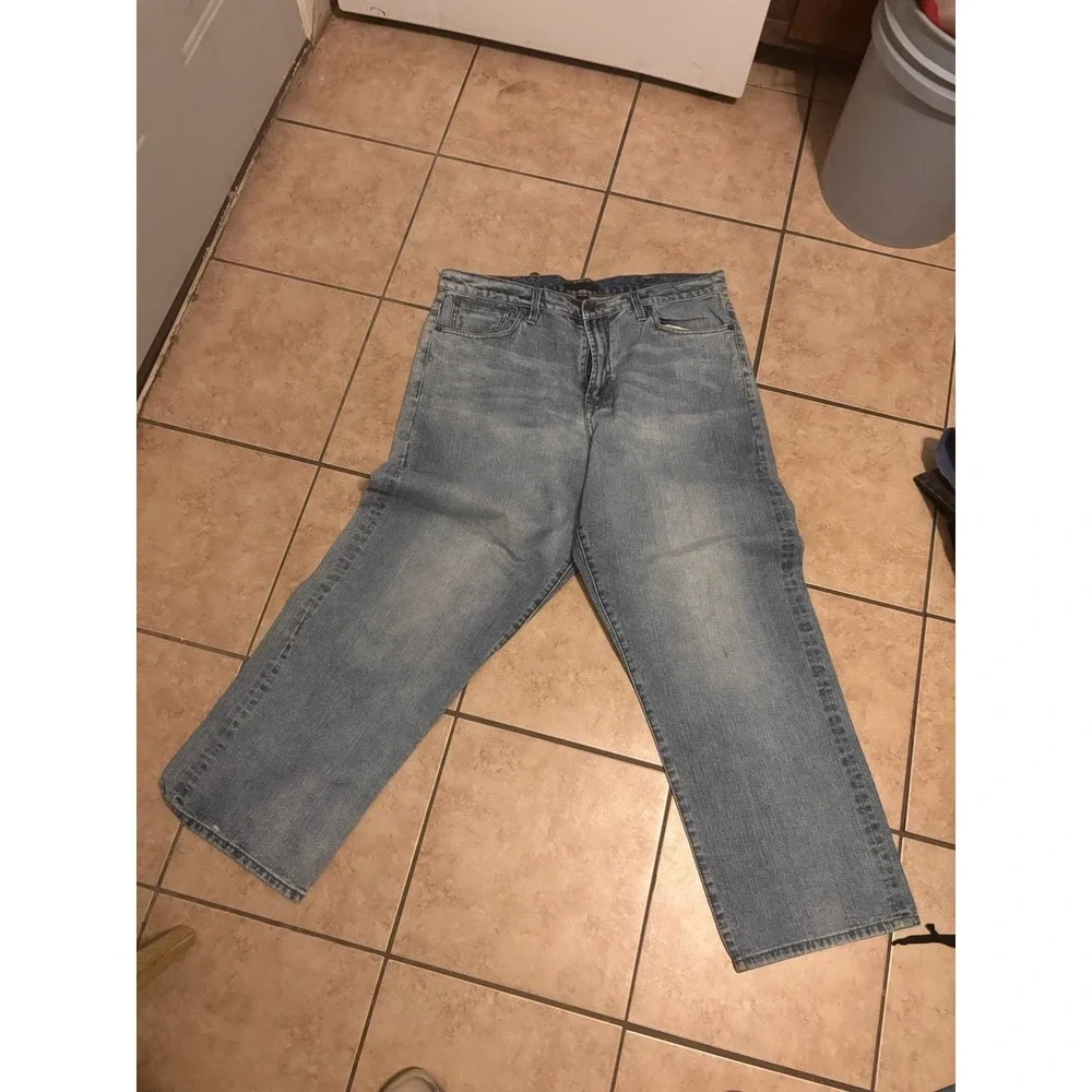 Sean John Men's Jeans Blue, Baggy, Early 2000s Vintage Size 38x32